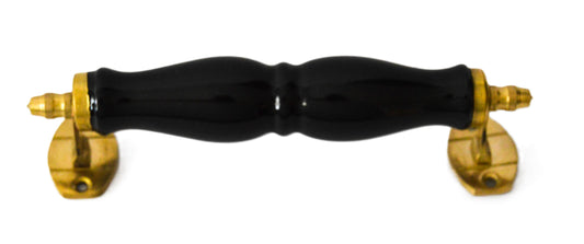 Hand Painted Plain Black Ceramic Handle
