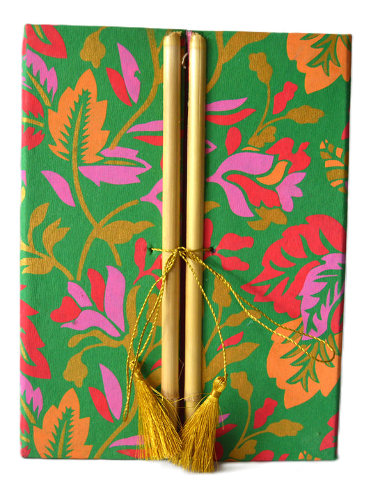Handcrafted eco-friendly Bamboo Diary PAP012