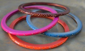 From India's Handmade Simple Lac Bangles For Women 