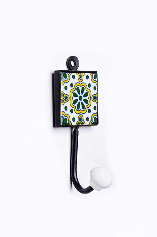 Hand Painted Boho Design Square Wall Hooks2