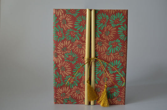 Handcrafted eco-friendly Bamboo Diary PAP009
