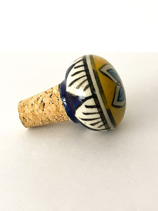 Handmade Ceramic Wine Cork Bottle Stopper1