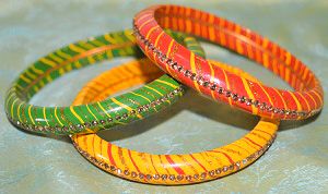 Handmade Traditional Rajasthani Lahariya Lac Bangles