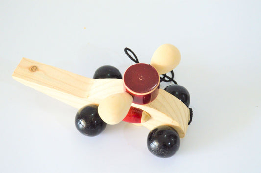 Helicopter Pull Along Toy - Channapatna Wooden Toy