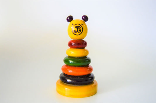 Stacker Ring Tower - Educational Channapatna Wooden Toy