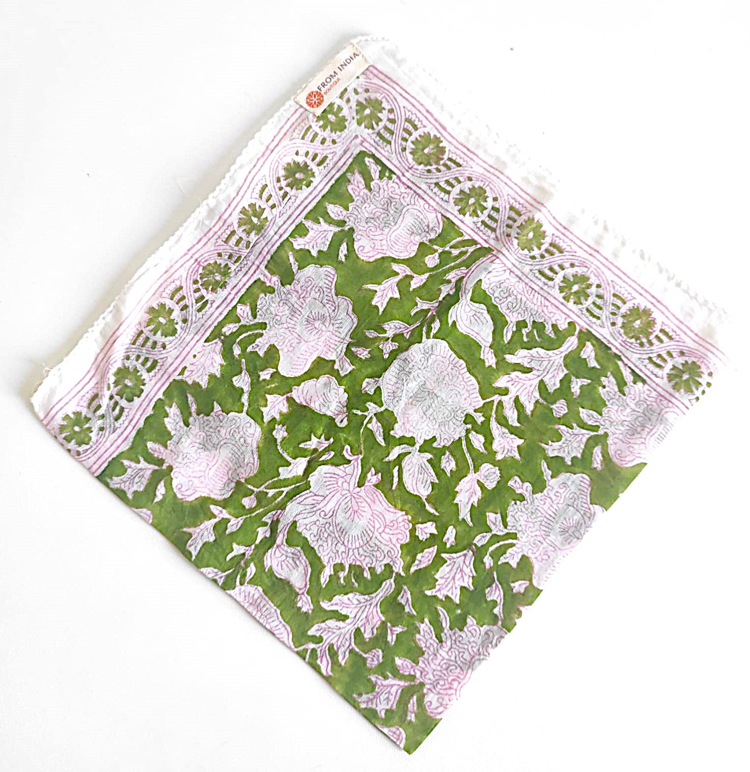 Foulard Bandana coton Block print- JAIPUR